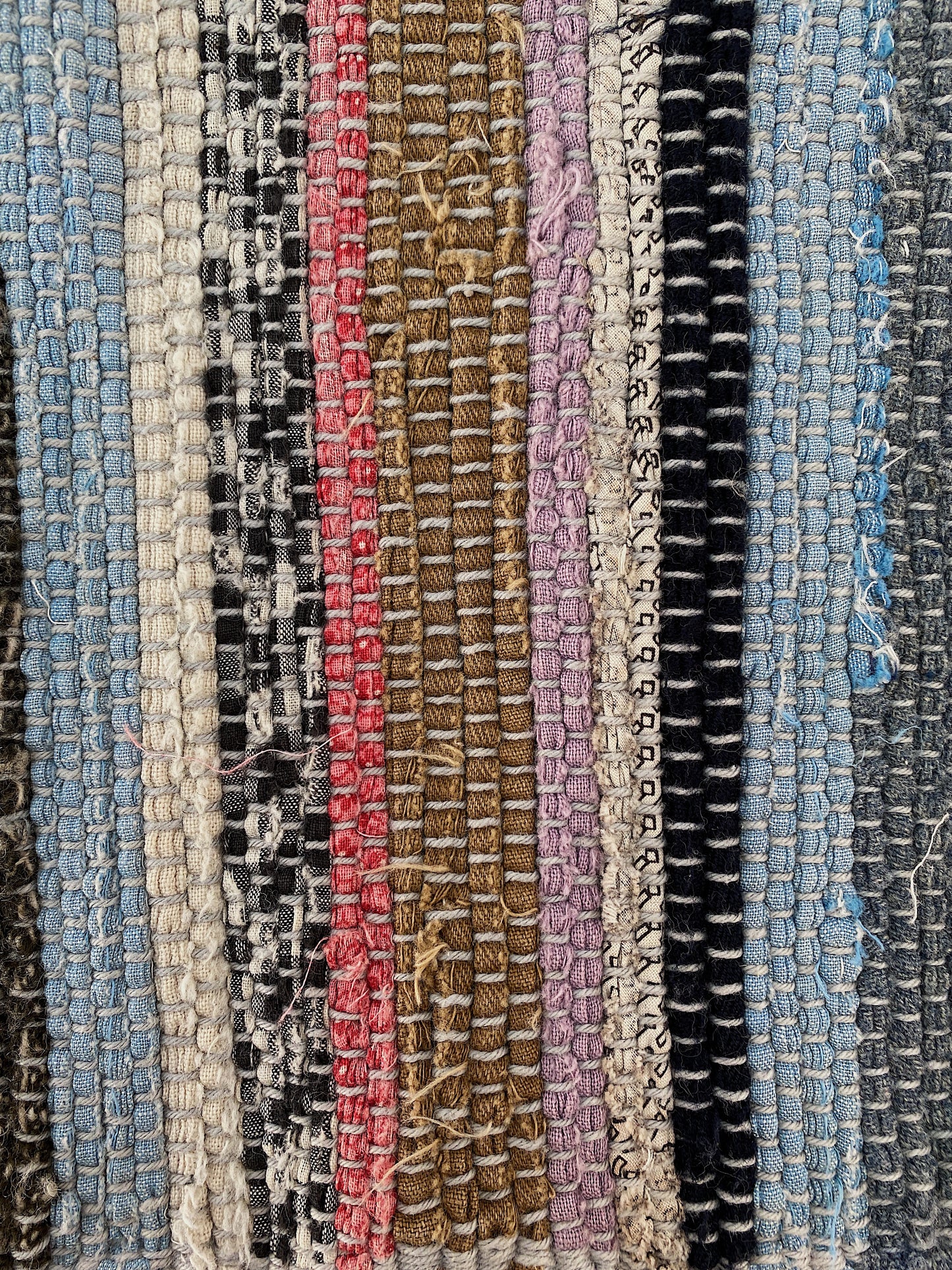 1930s Long Rag Rug Runner