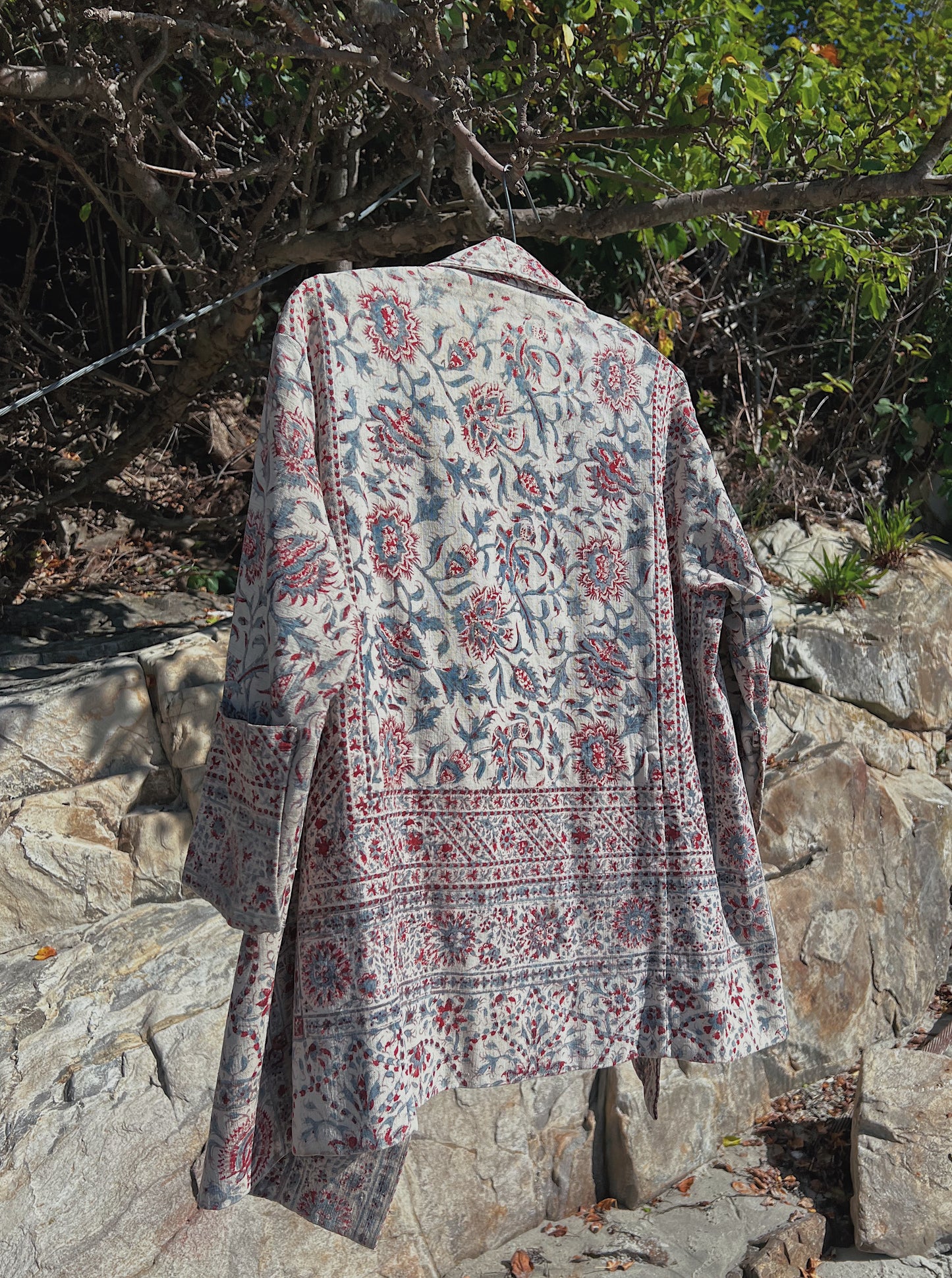 1930s Block Print Open Jacket