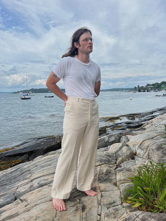 1930s Sanforized Cotton Sportswear Trousers With Buckle