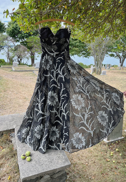 1940s Best & Co Sleeveless Gown