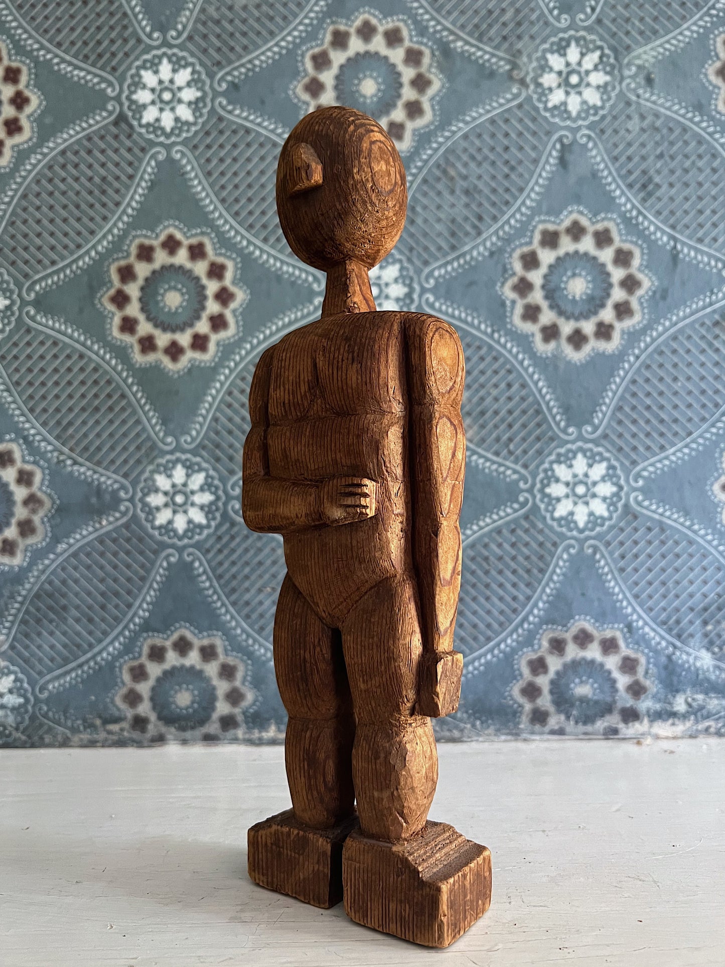 Hand Carved Folk Art Sculpture