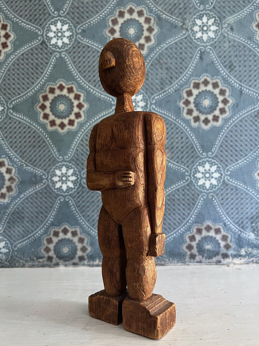 Hand Carved Folk Art Sculpture