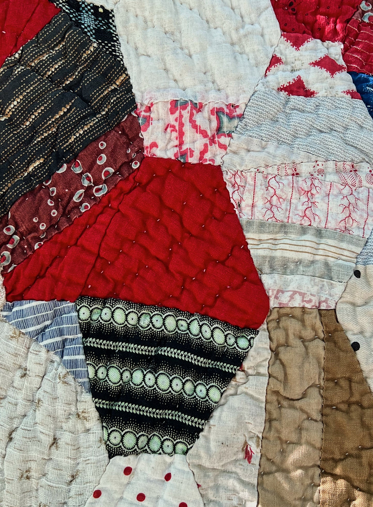 19th Century Cotton Crazy Quilt