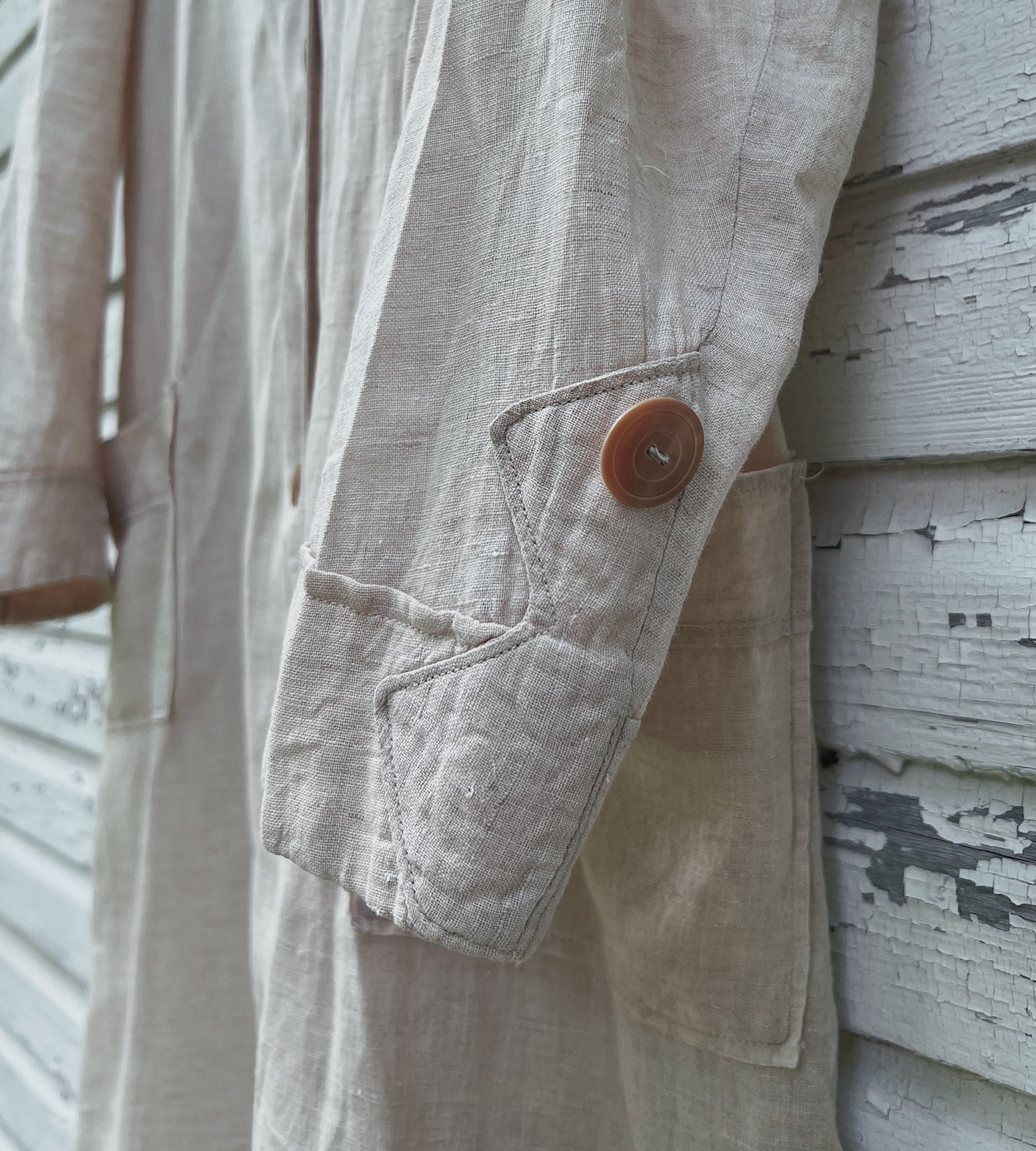 1910s Linen Motoring Duster, Lightweight