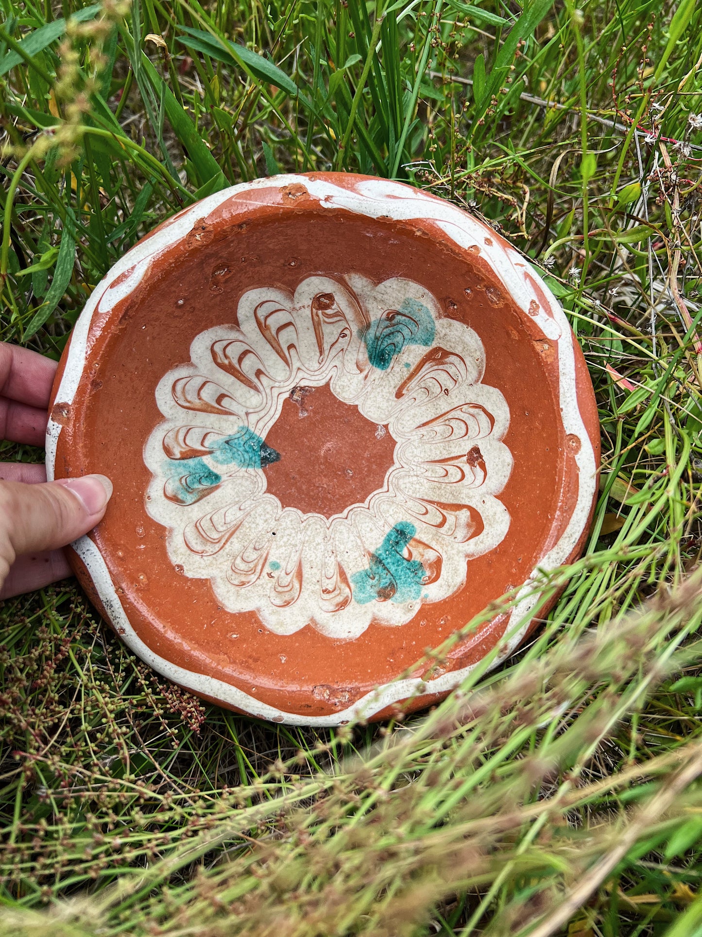 1940s Mexican Bandera Pottery Bowl