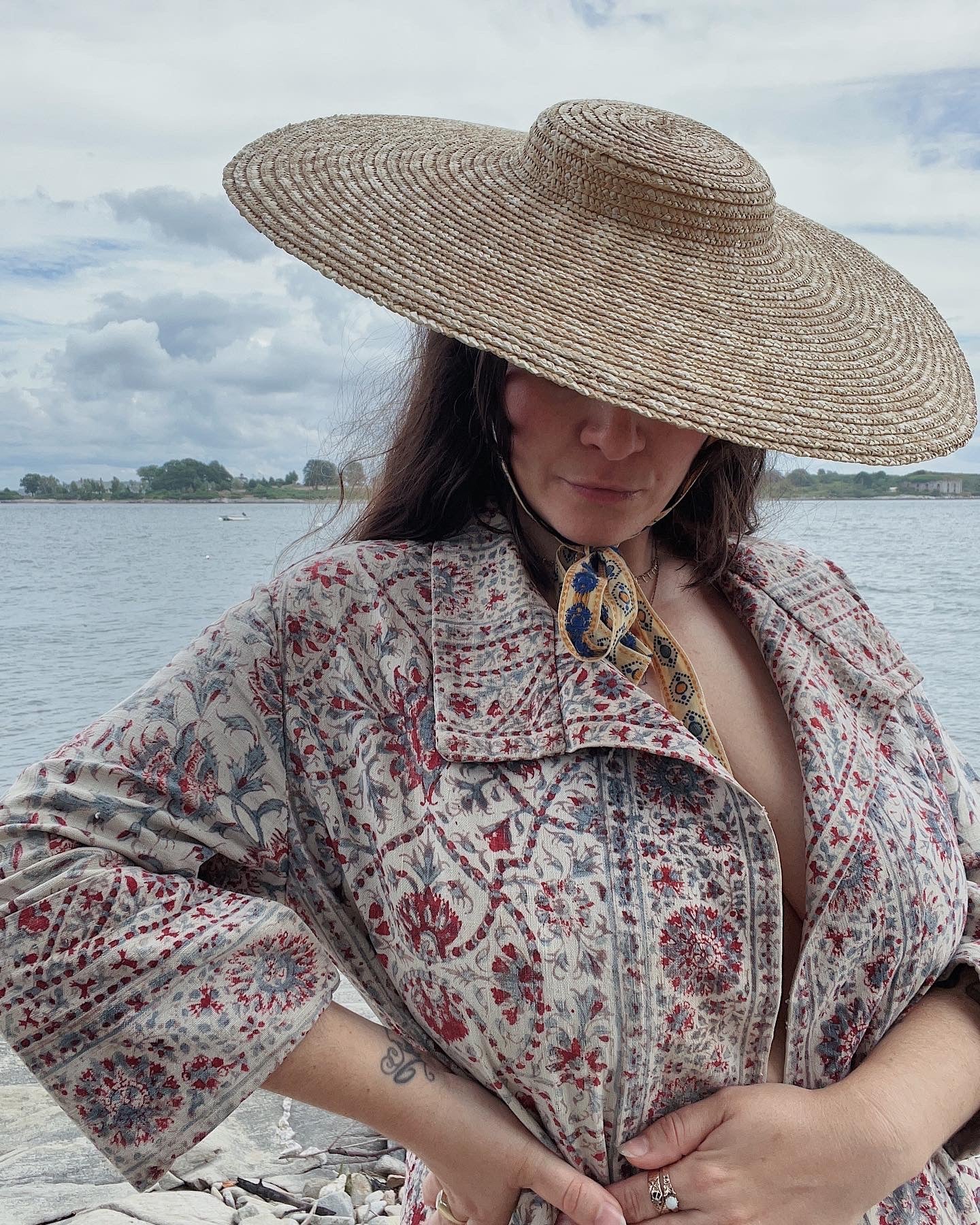 1930s Block Print Open Jacket