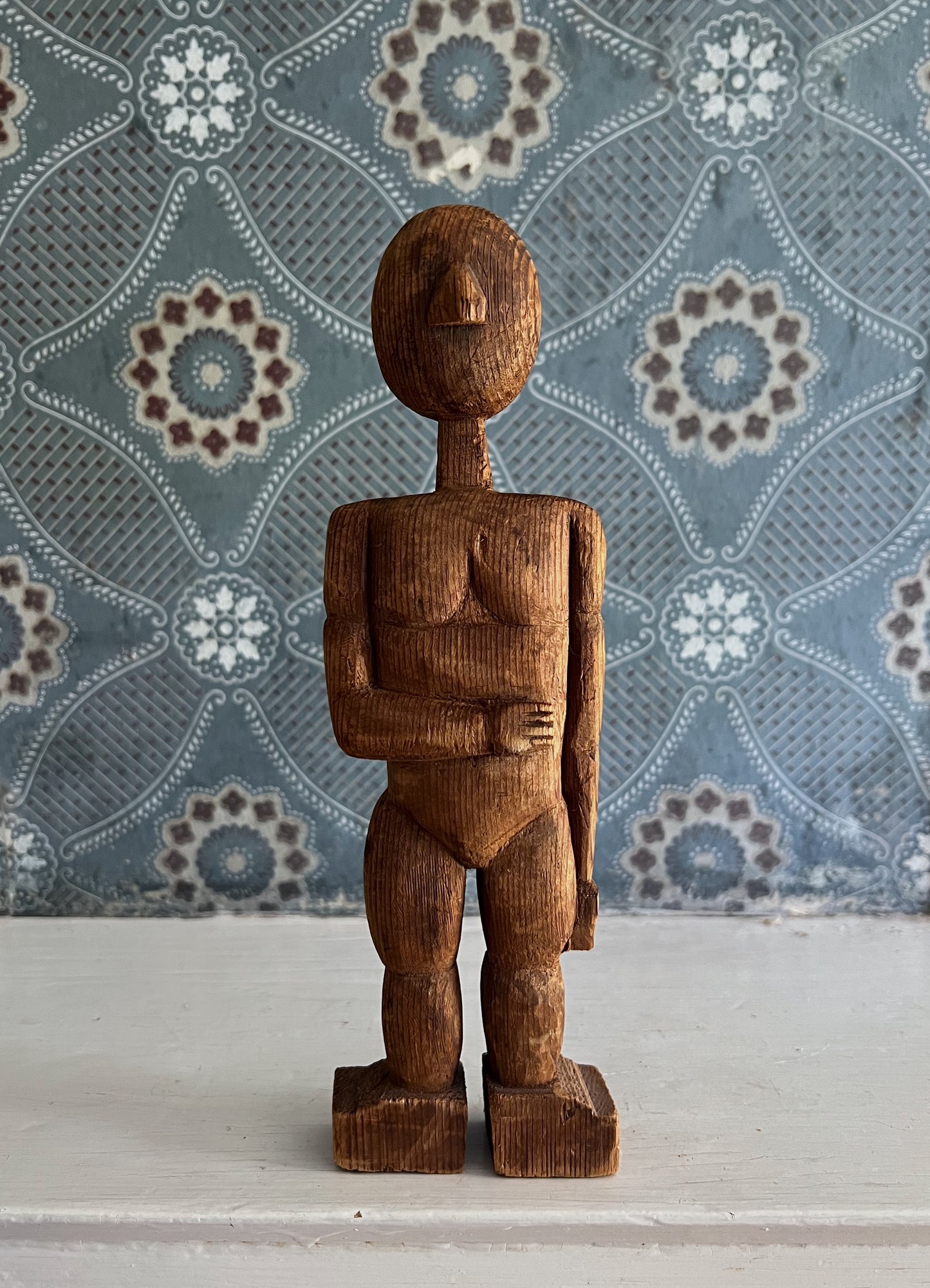 Hand Carved Folk Art Sculpture
