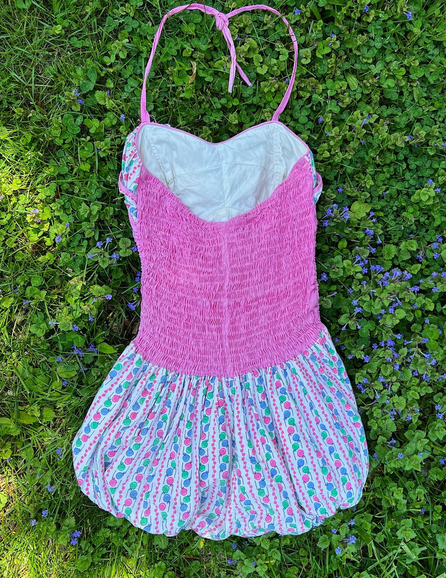 1940s Novelty Print Cotton Playsuit By Lee Swimplay