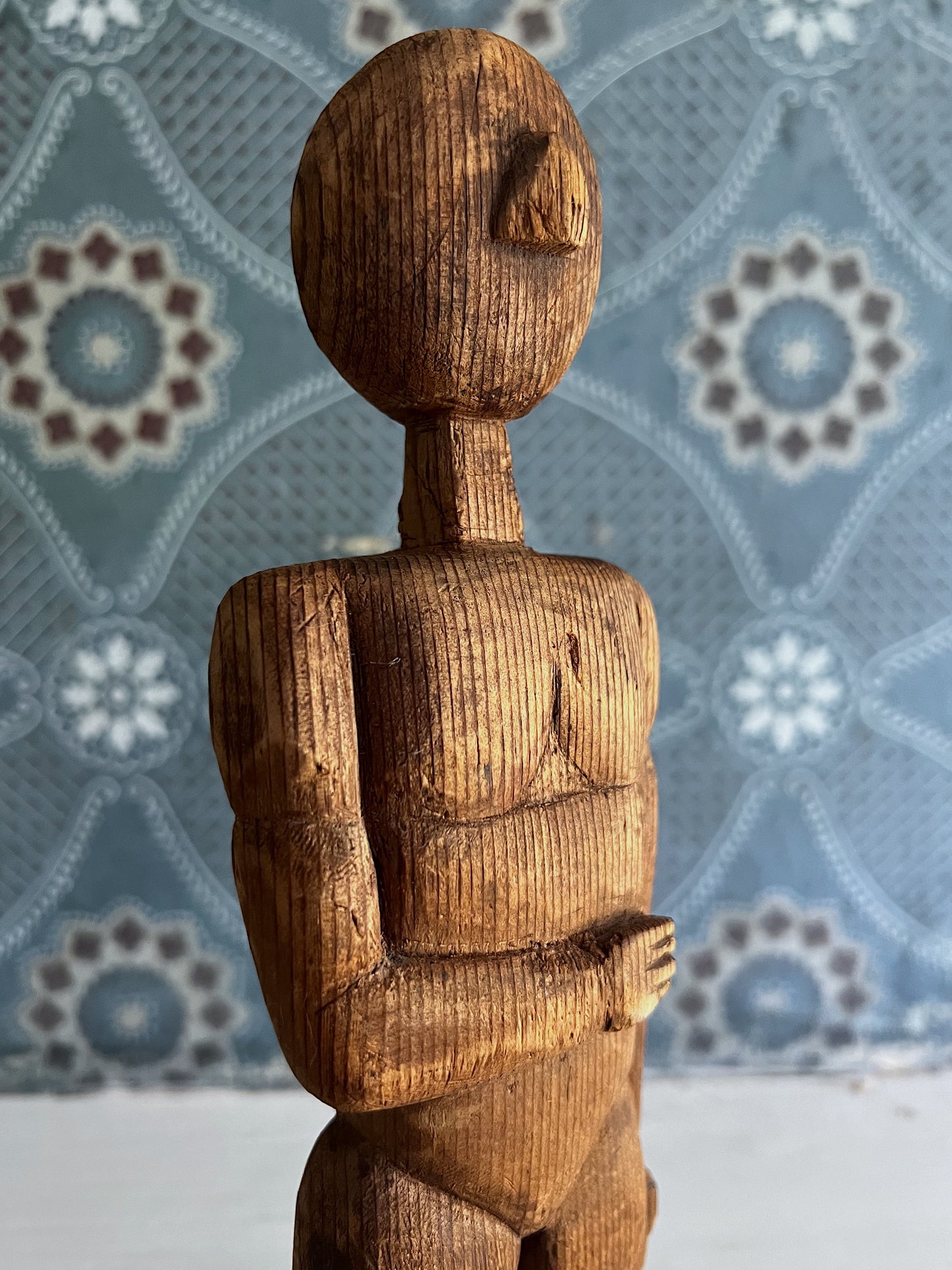 Hand Carved Folk Art Sculpture