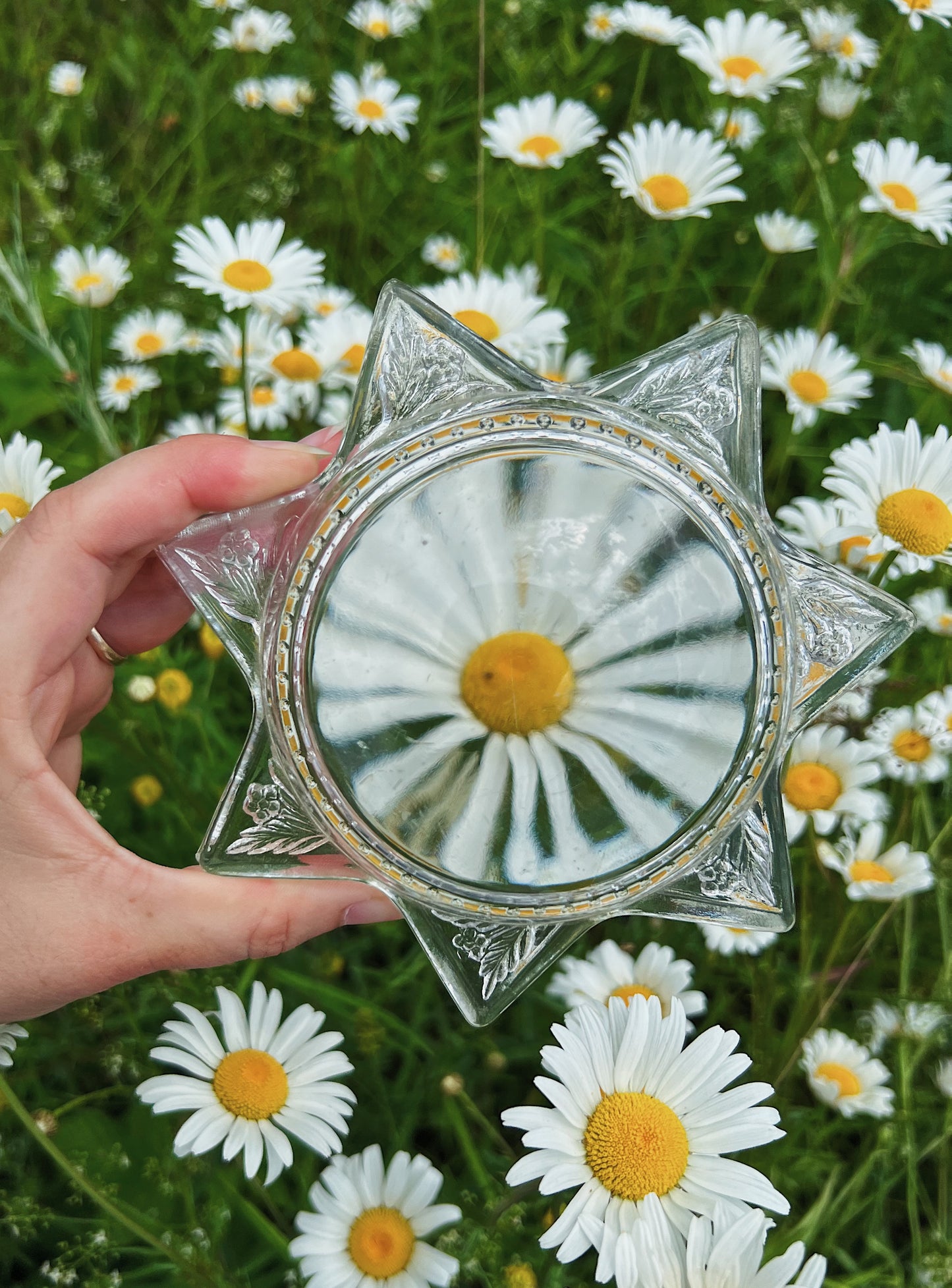 Victorian-Era 7 Pointed Star Magnifying Paper Weight