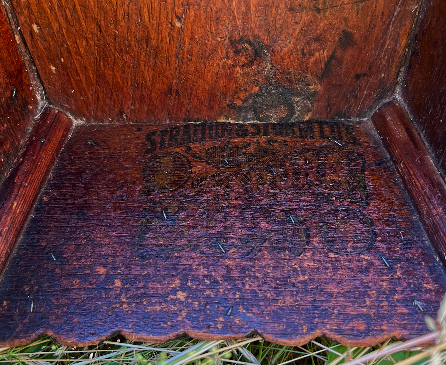 19th Century Tramp Art Cigar Wood Box