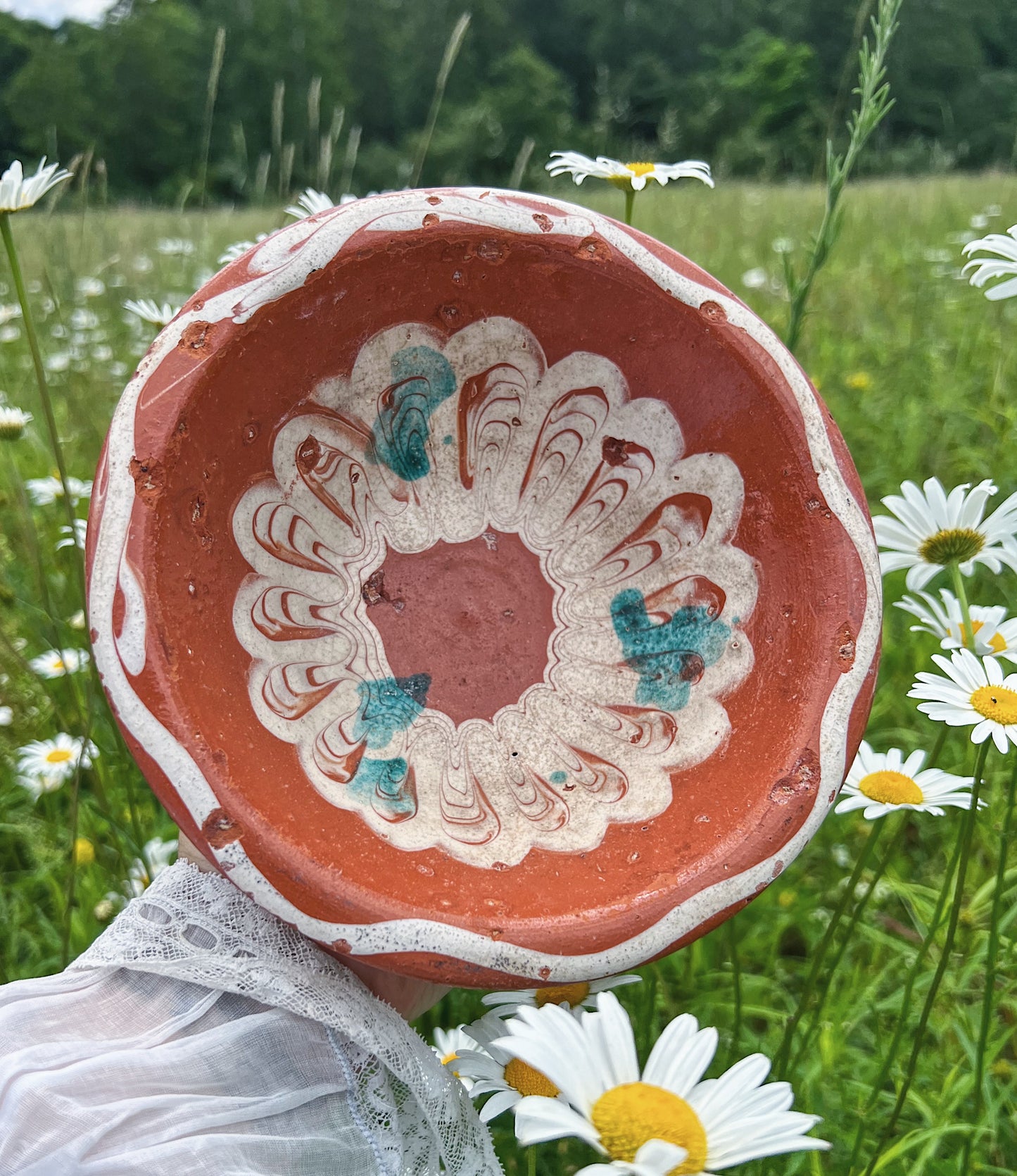 1940s Mexican Bandera Pottery Bowl