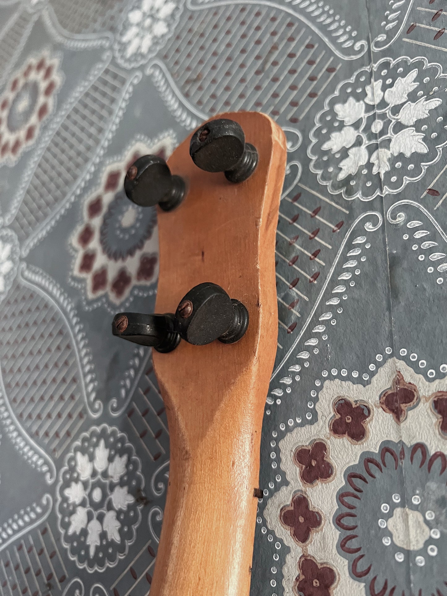 1930s Hand Painted Folk Art Banjolele