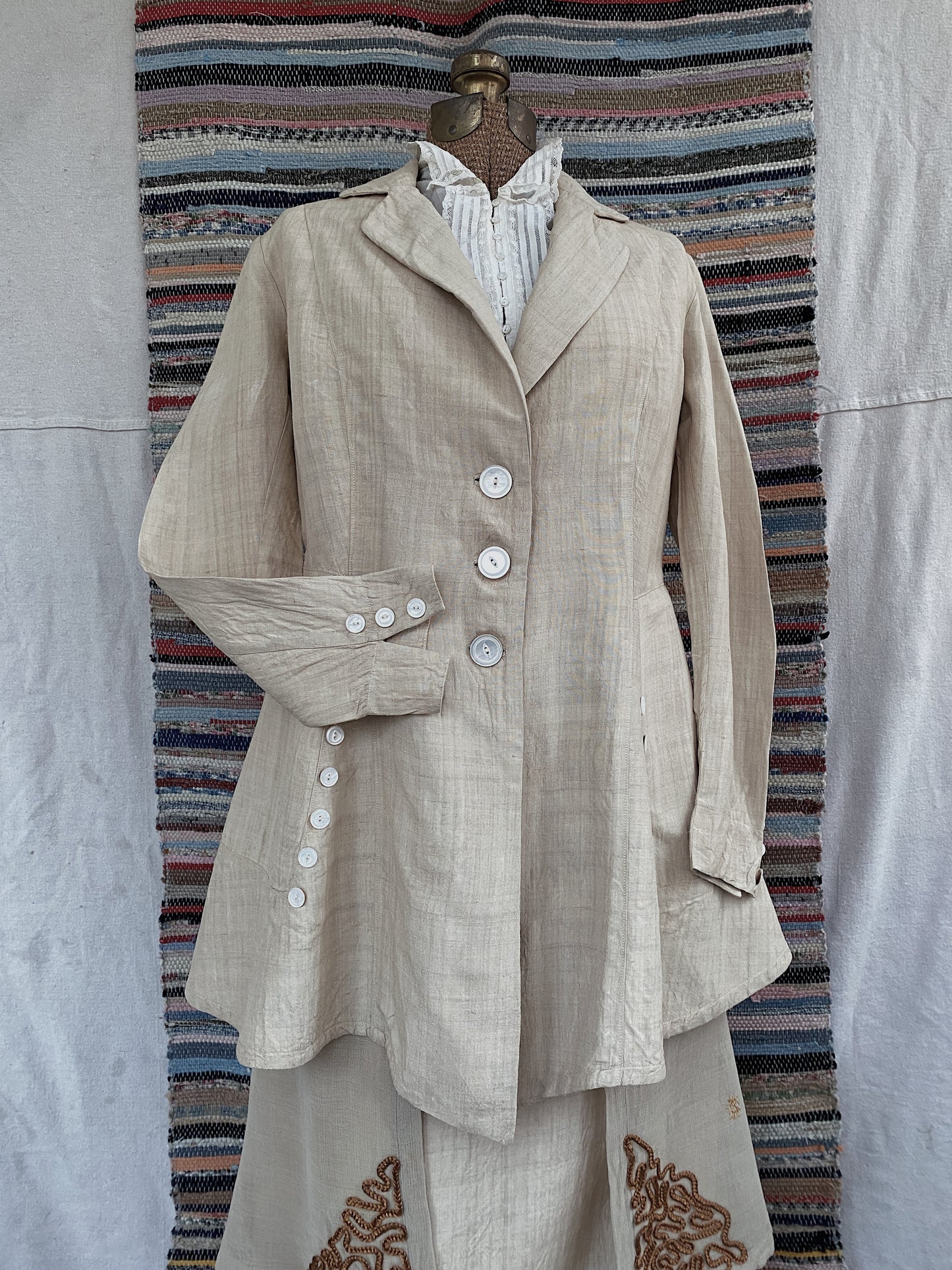 Edwardian Era Linen Walking Set