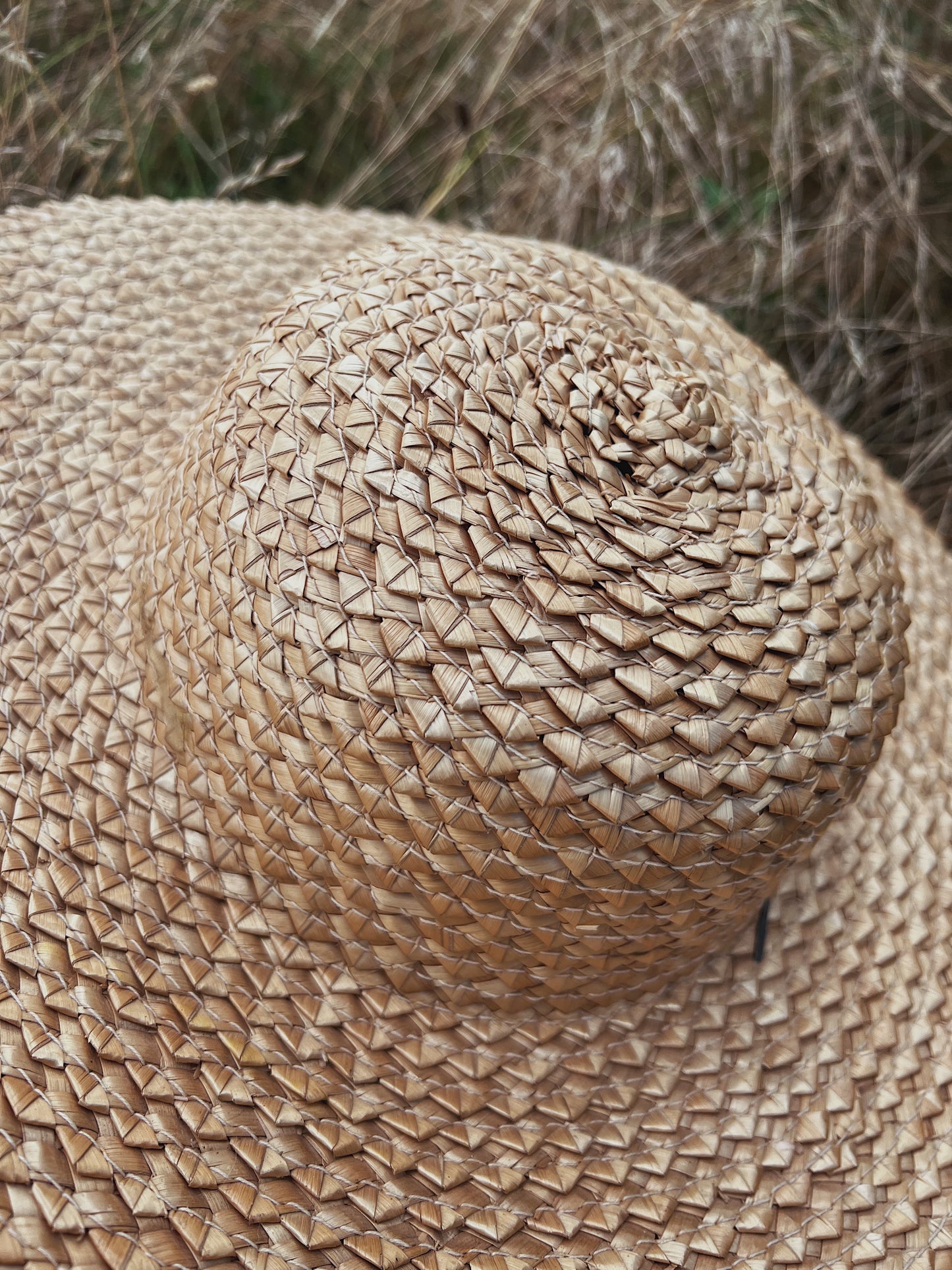 Authentic 1930s Hand Woven Straw Farm Hat