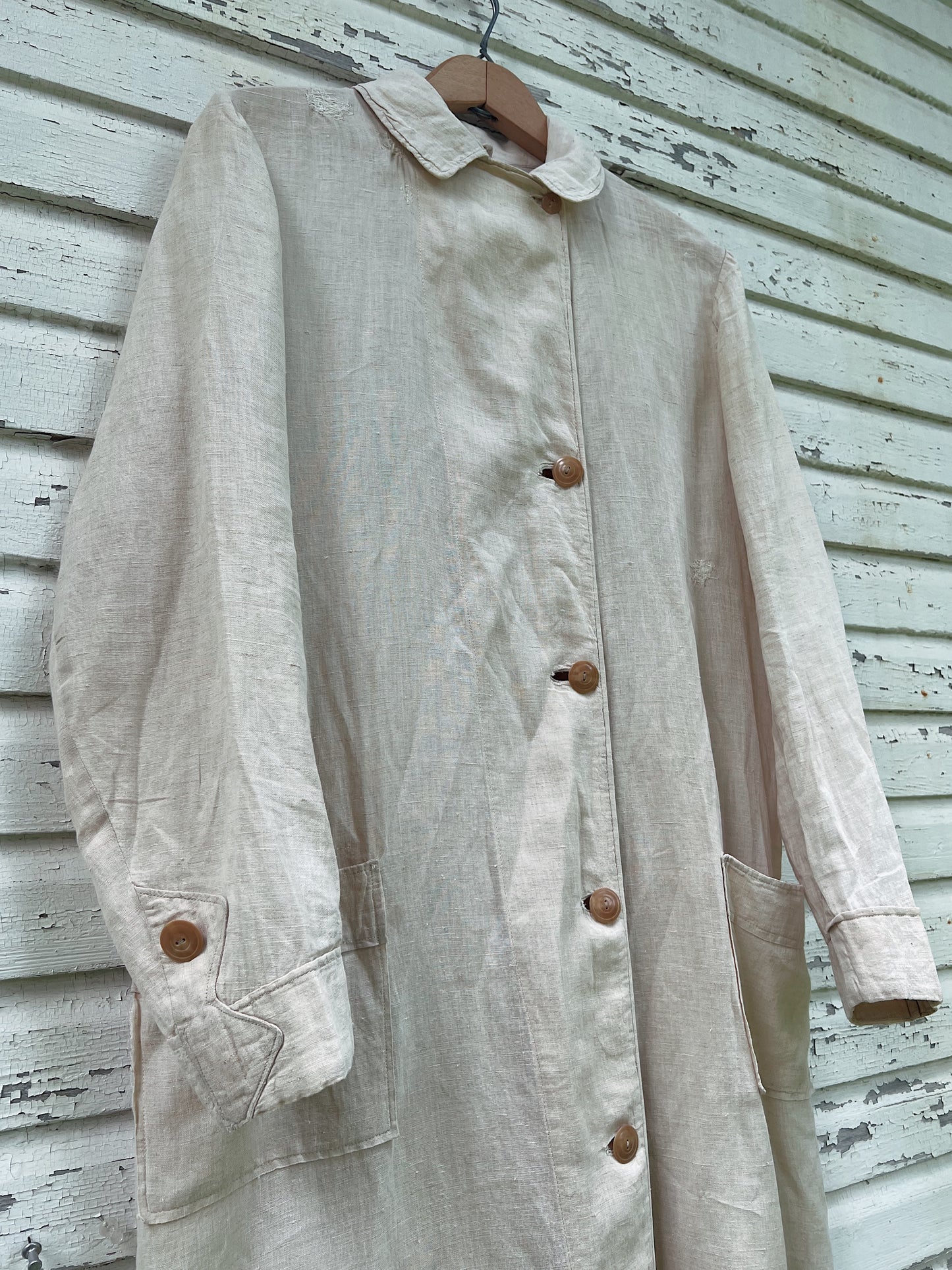 1910s Linen Motoring Duster, Lightweight