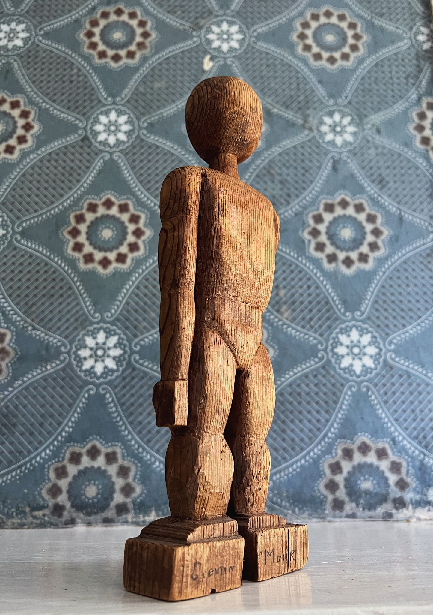 Hand Carved Folk Art Sculpture