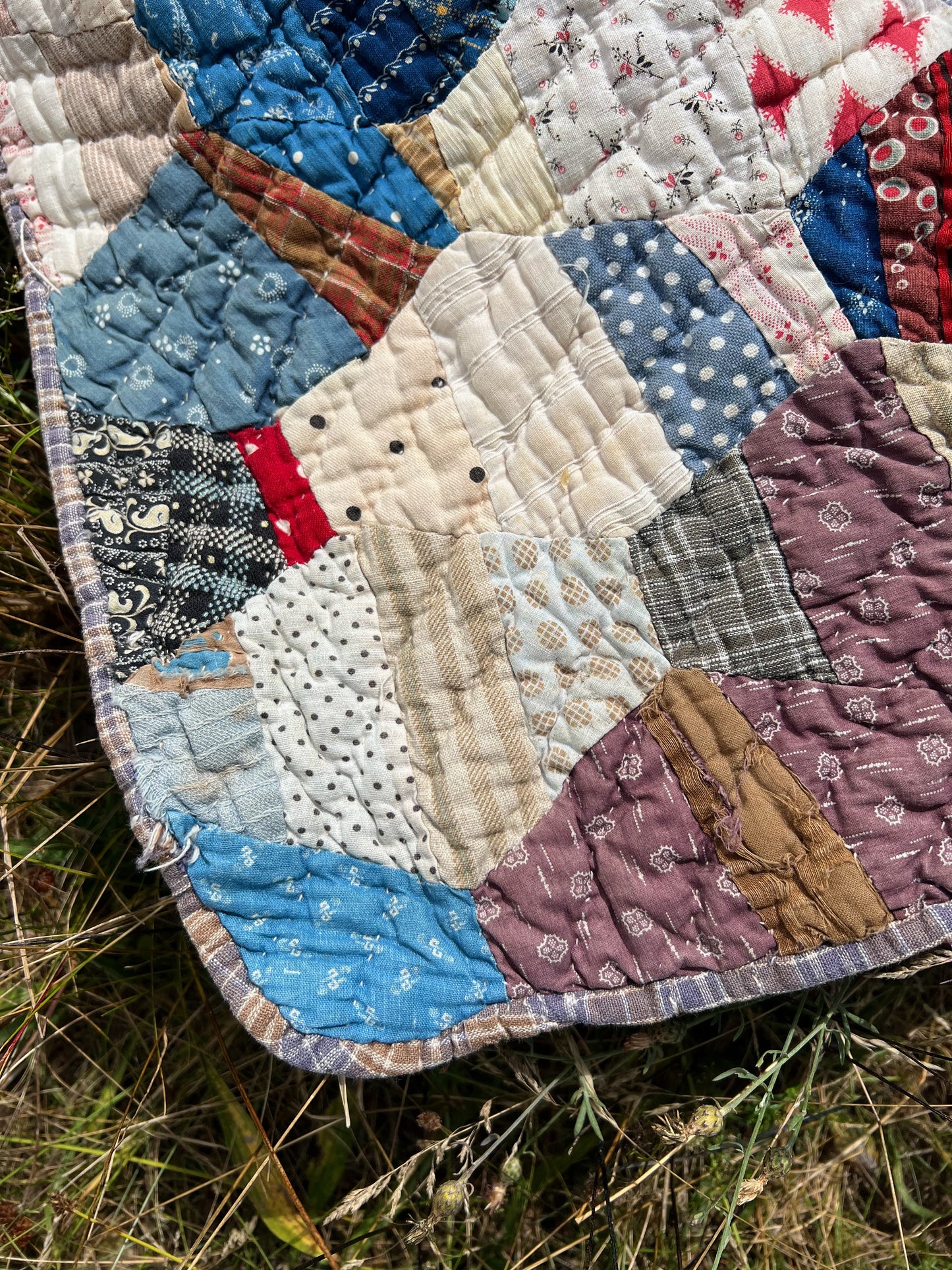 19th Century Cotton Crazy Quilt