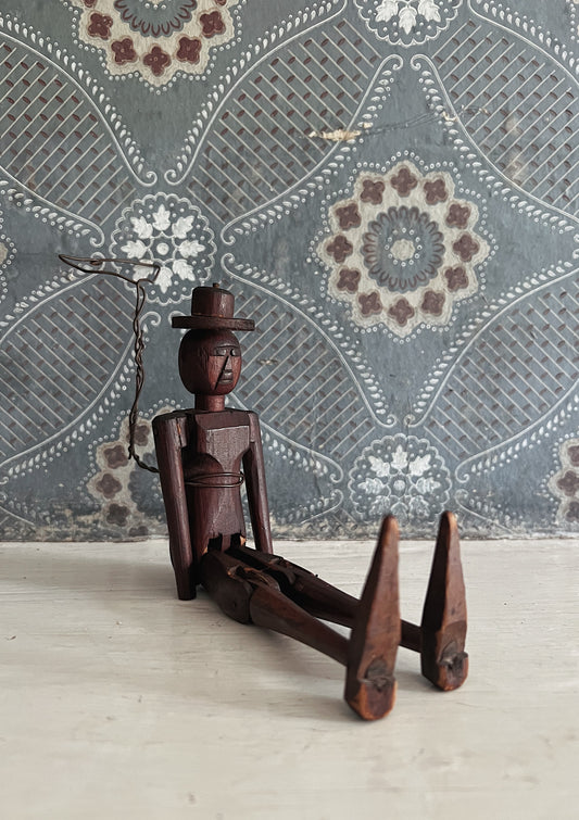 19th Century Folk Art Jig Dancer Articulated Doll