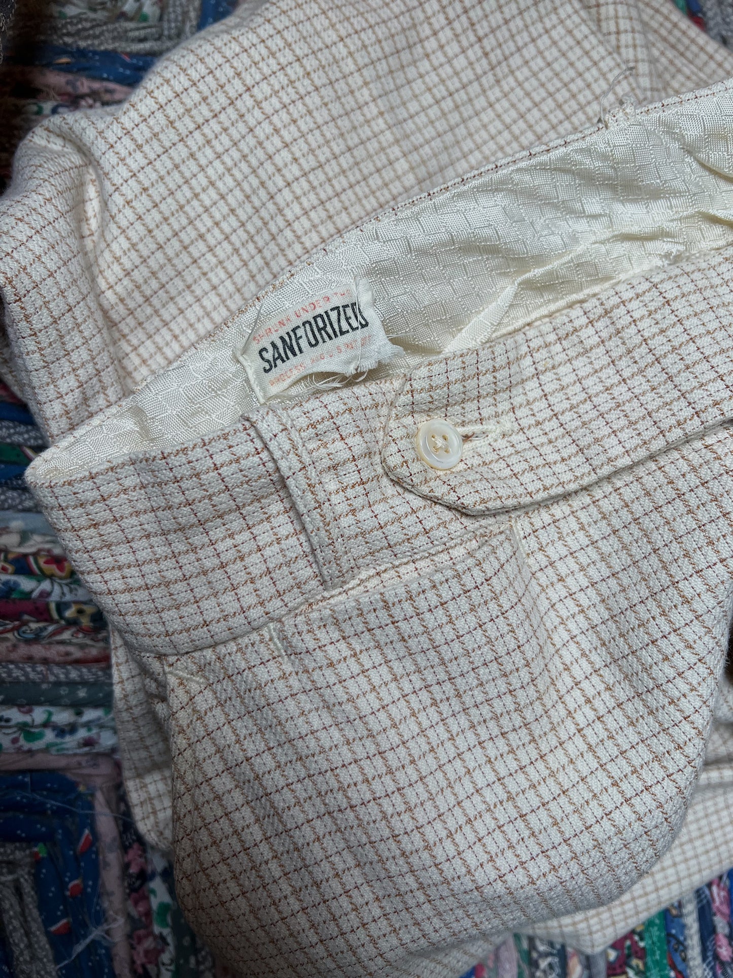 1930s Sanforized Cotton Sportswear Trousers With Buckle