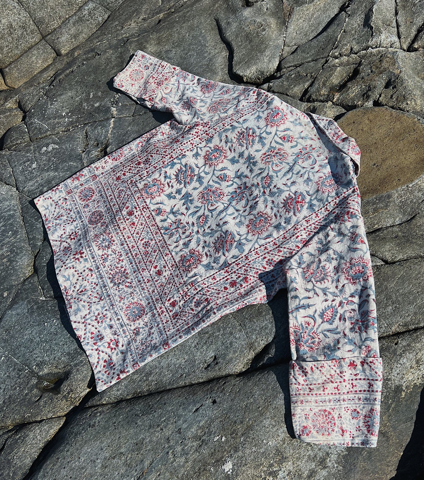 1930s Block Print Open Jacket