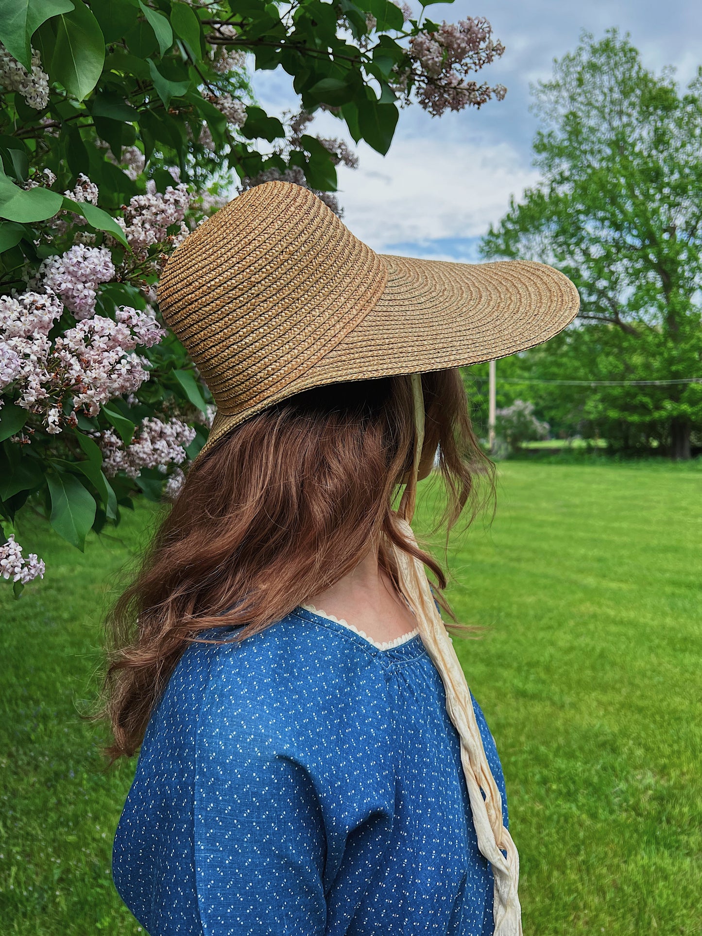 1940s Straw Bonnet, Made In Italy For Bloomingdale’s