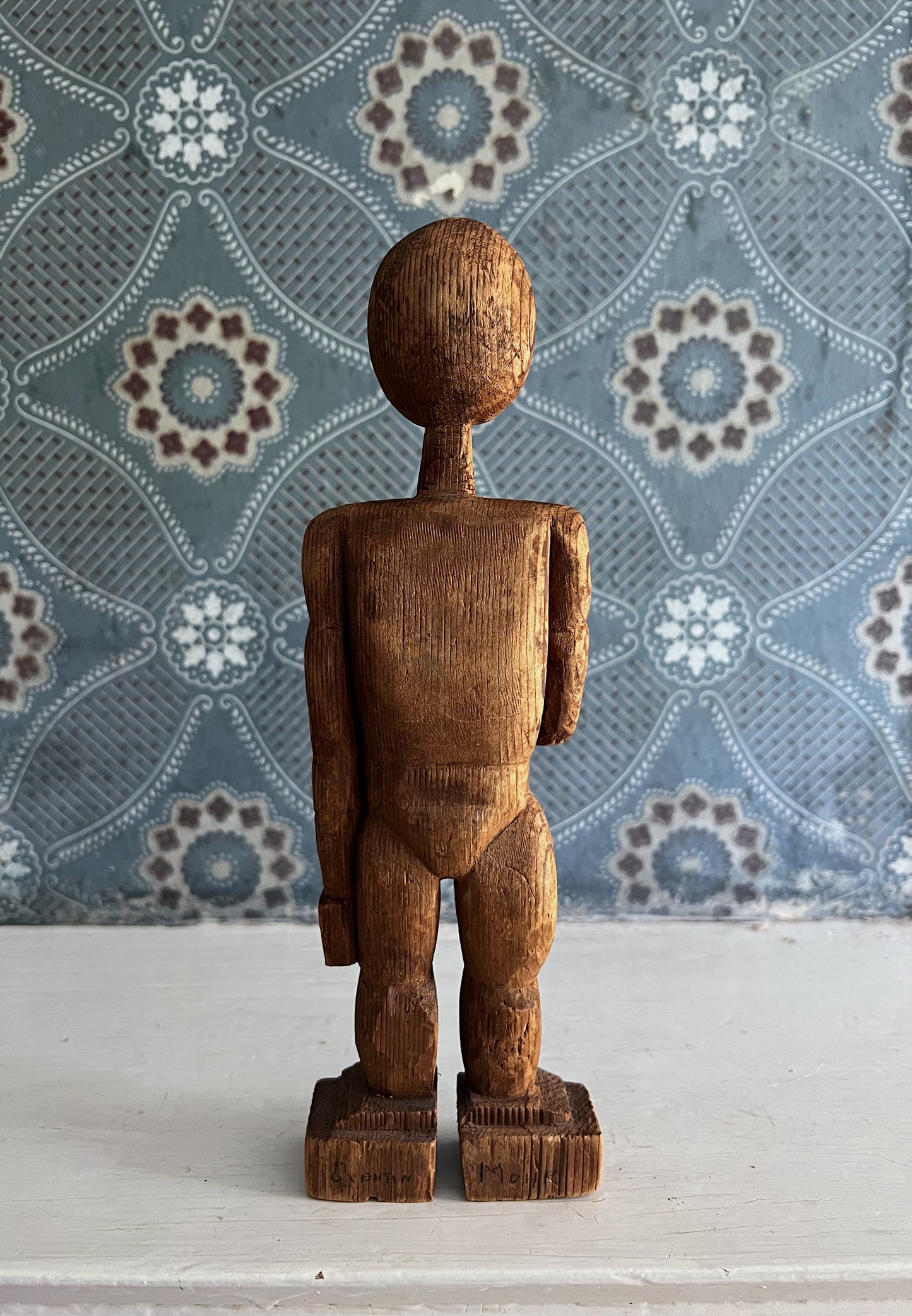 Hand Carved Folk Art Sculpture