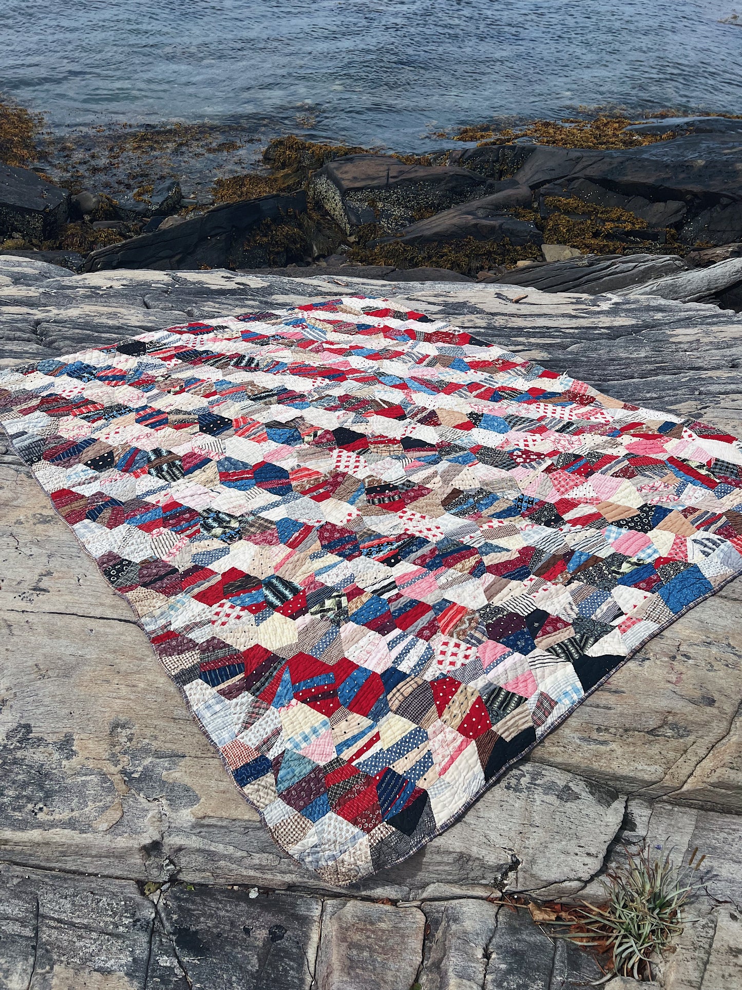 19th Century Cotton Crazy Quilt