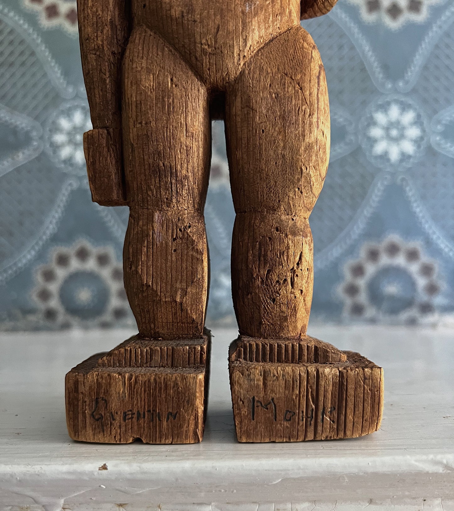 Hand Carved Folk Art Sculpture