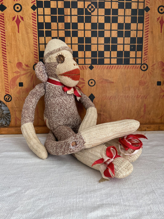 1930s Stuffed Sock Monkey