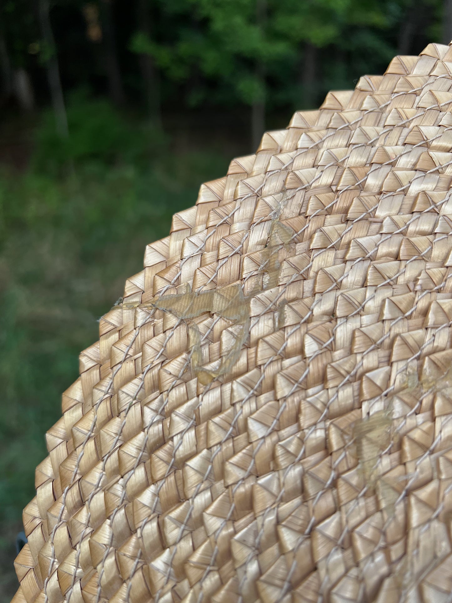 Authentic 1930s Hand Woven Straw Farm Hat