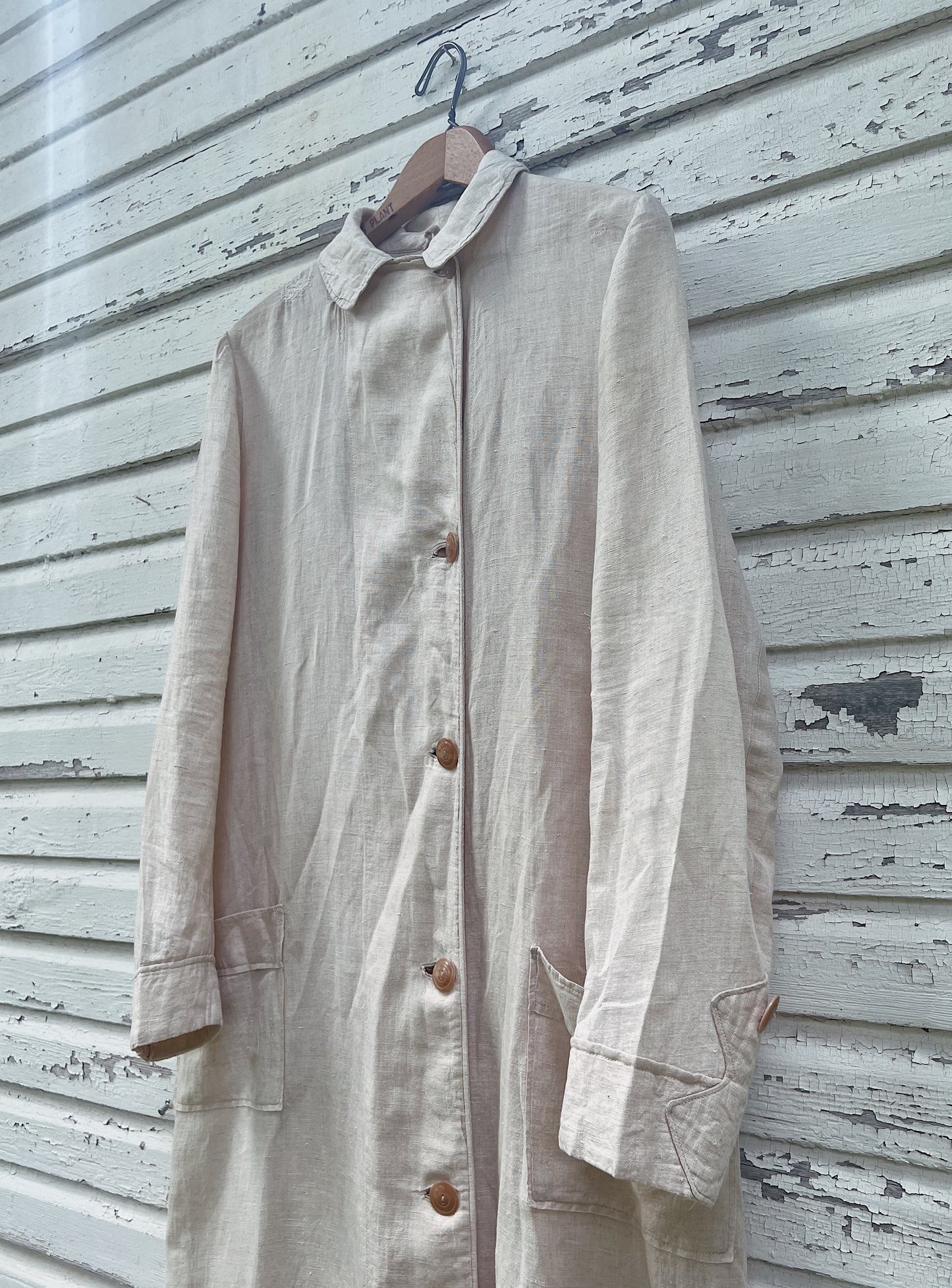 1910s Linen Motoring Duster, Lightweight