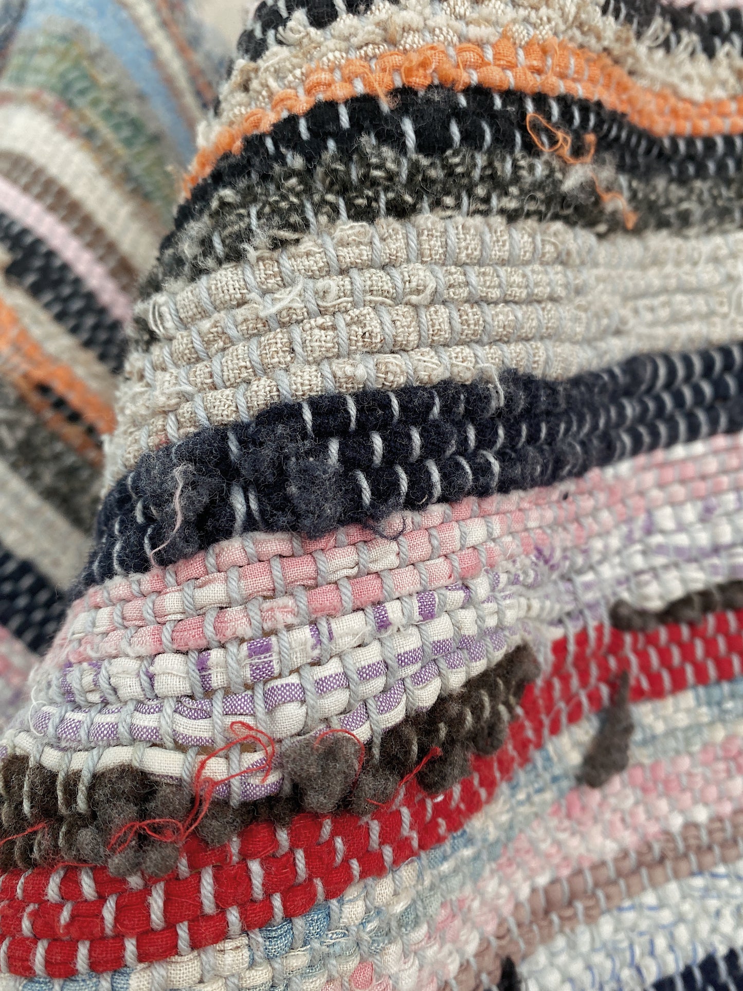 1930s Long Rag Rug Runner