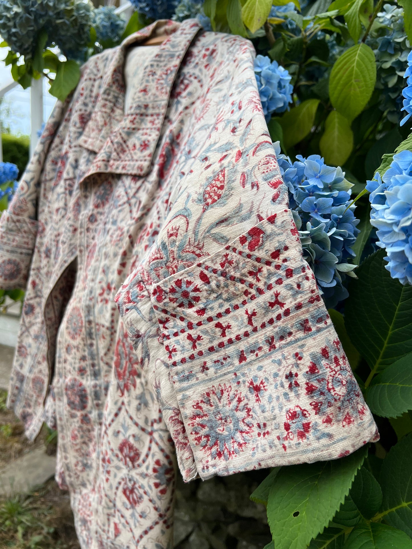1930s Block Print Open Jacket
