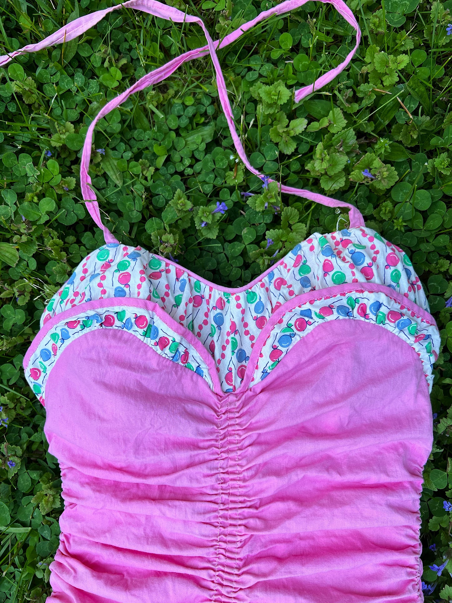 1940s Novelty Print Cotton Playsuit By Lee Swimplay