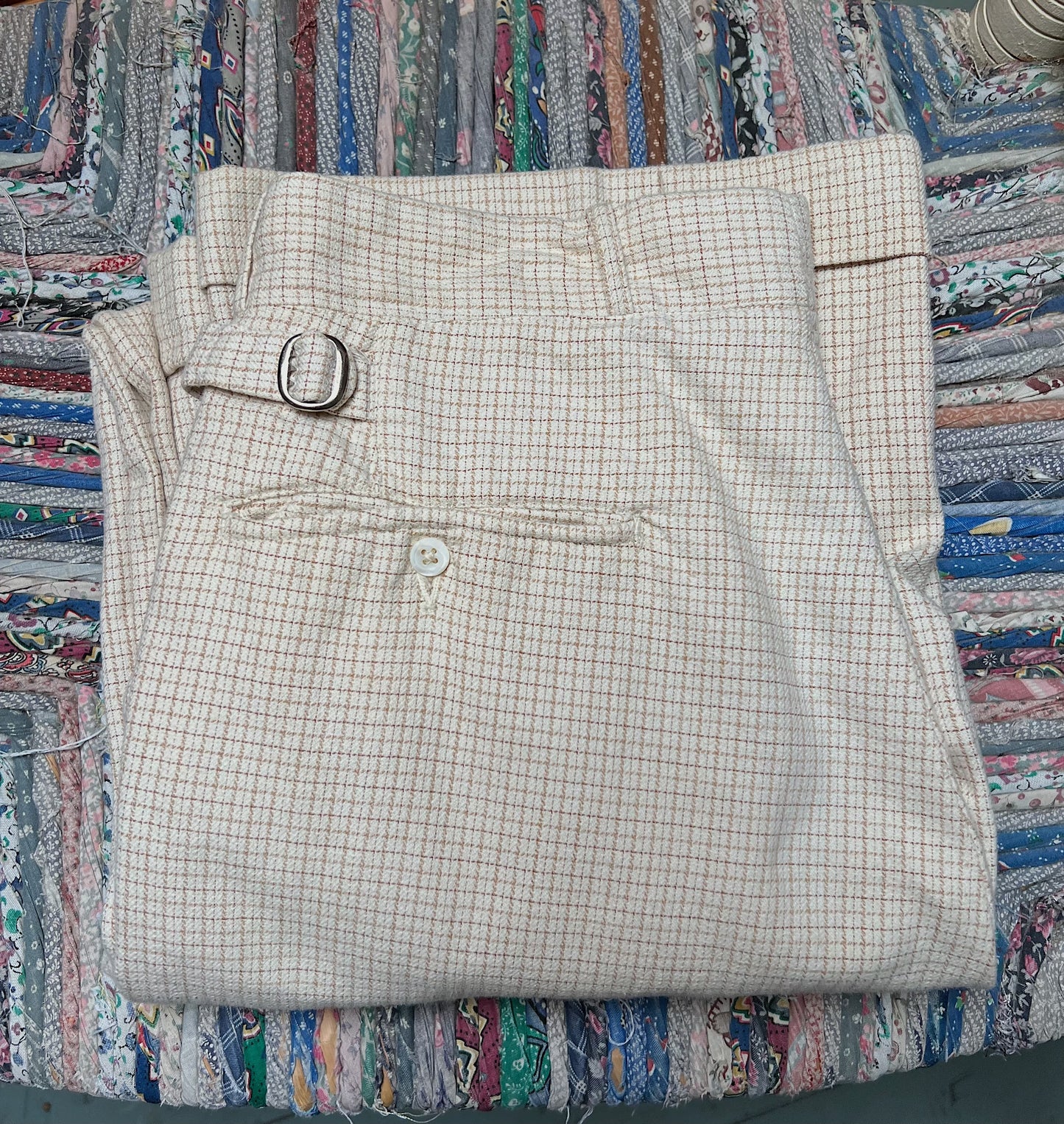 1930s Sanforized Cotton Sportswear Trousers With Buckle